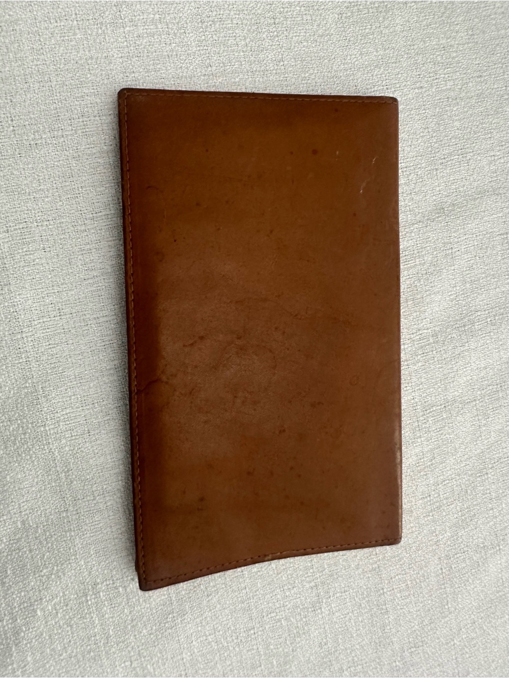 Bosca American Belting Leather Wallet – Vintage Brown Bifold Organizer